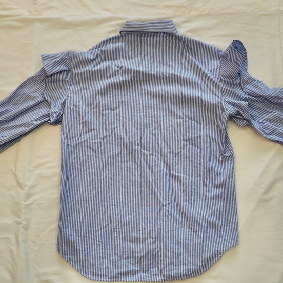 Zara Top Set | Striped Business Casual Shirts Light blue basic - Picture 6 of 11